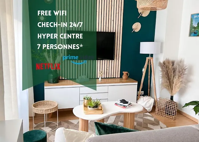 Apartment Le Jardin Secret D'amiens Hypercentre Cathedrale, Parking Amiens